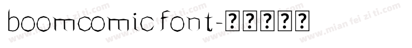 boomcomic font字体转换